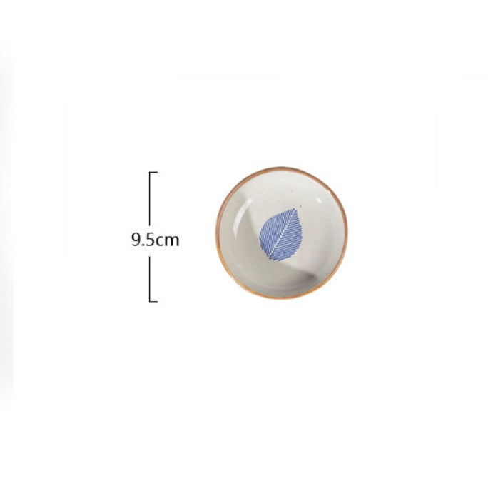 House of Eden Blue Leaf Dessert Plate 50ml