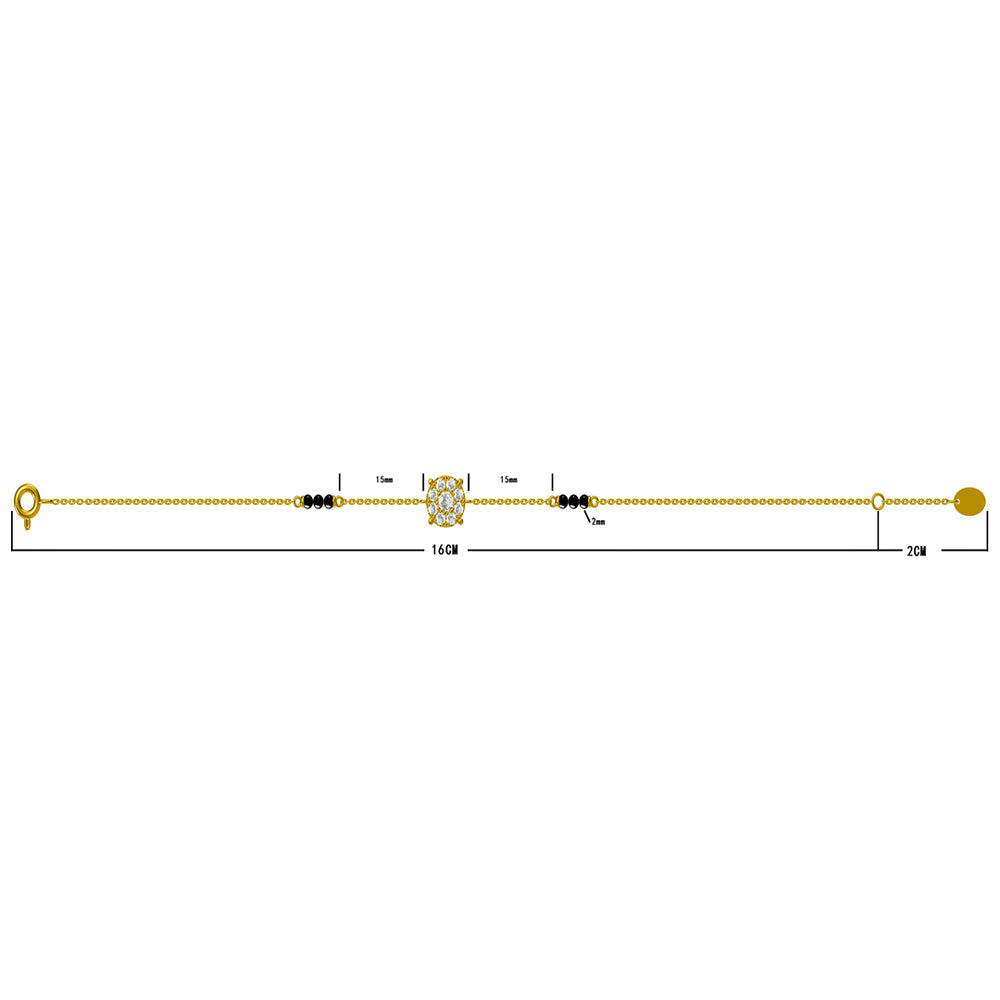 Sarvani Mangalsutra Bracelet | 18K Gold Vermeil
