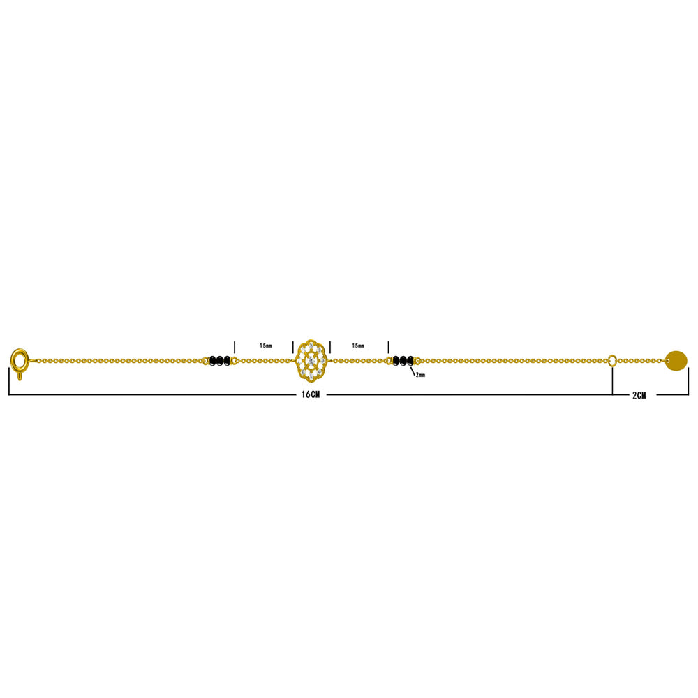 Lakshmi Mangalsutra Bracelet | 18K Gold Vermeil