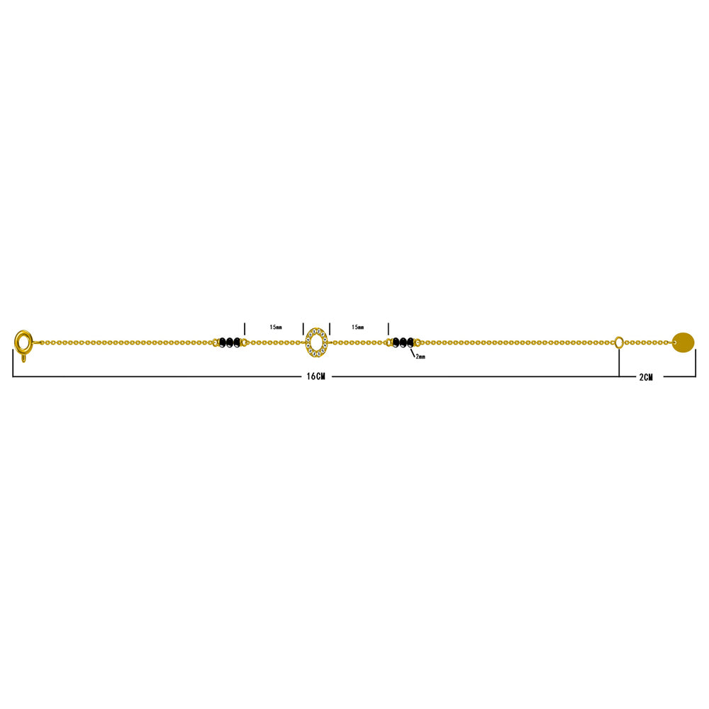 Saraswathi Mangalsutra Bracelet | 18K Gold Vermeil