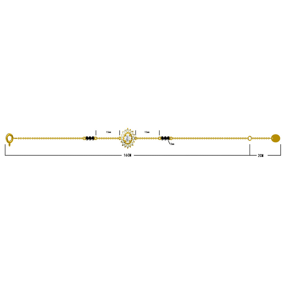 Hamsini Mangalsutra Bracelet | 18K Gold Vermeil