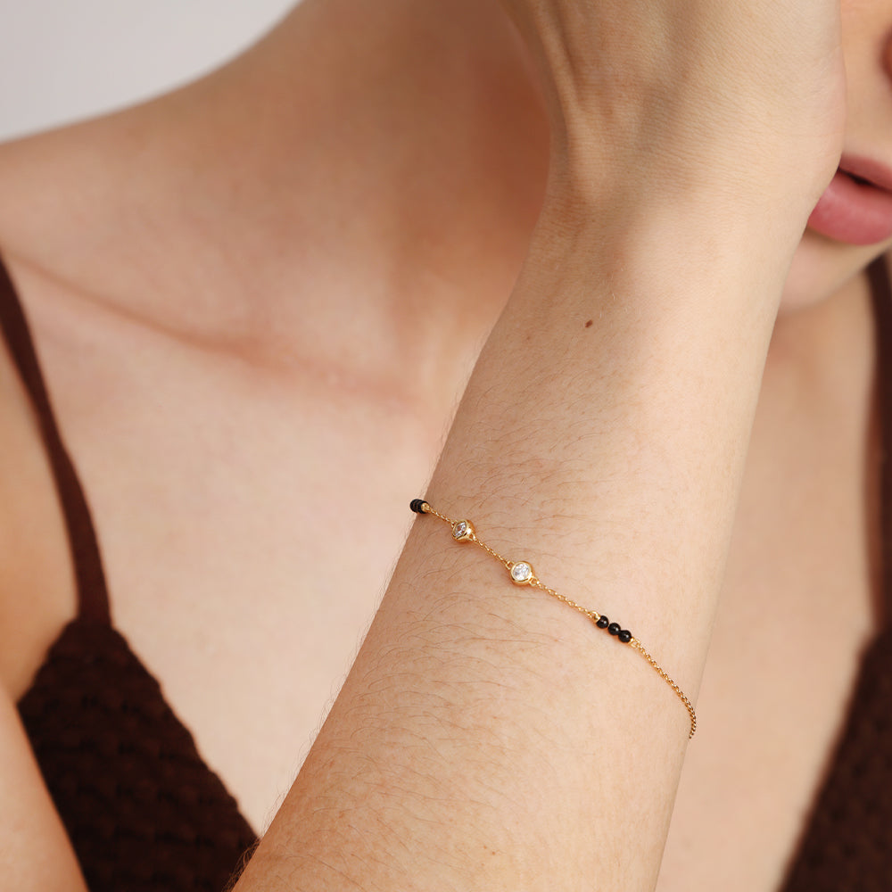 Tarini Mangalsutra Bracelet | 18K Gold Vermeil