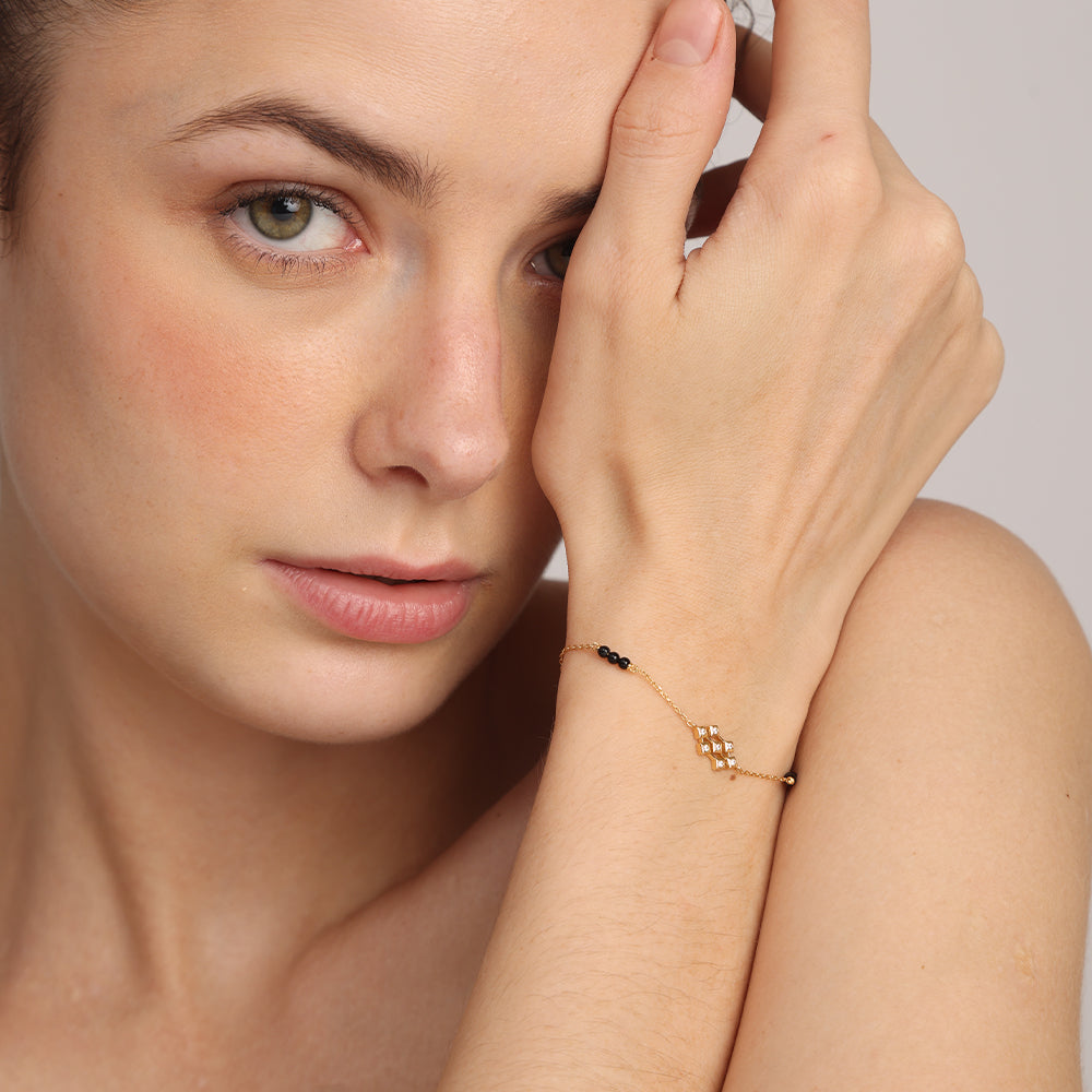 Padma Mangalsutra Bracelet | 18K Gold Vermeil