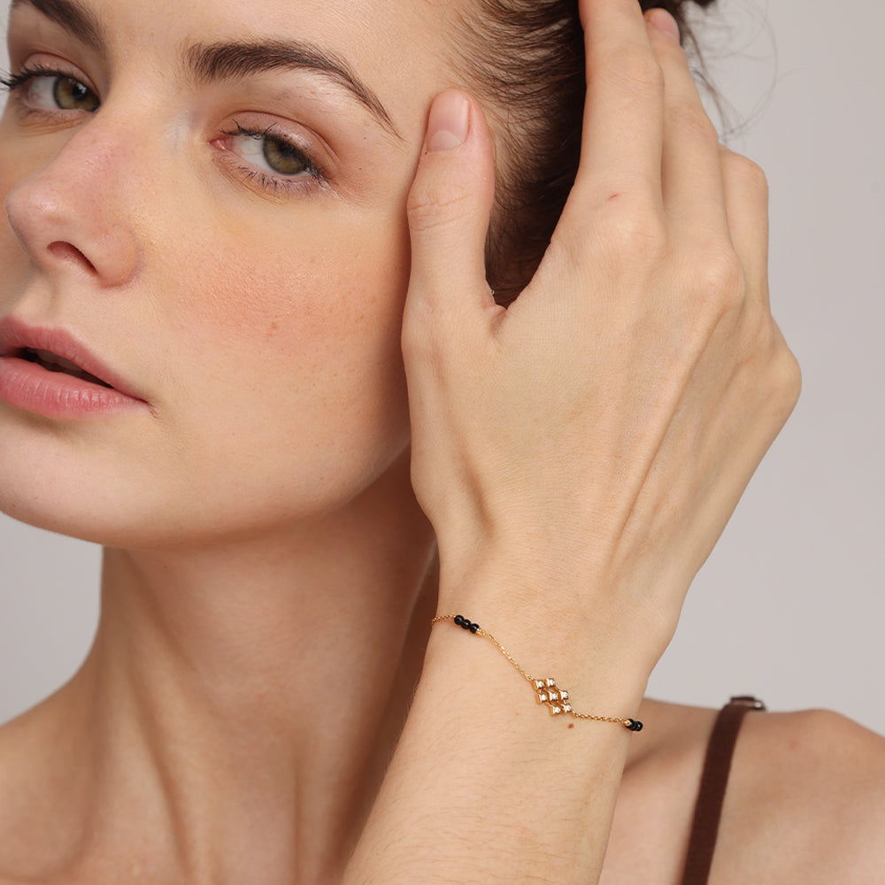 Padma Mangalsutra Bracelet | 18K Gold Vermeil