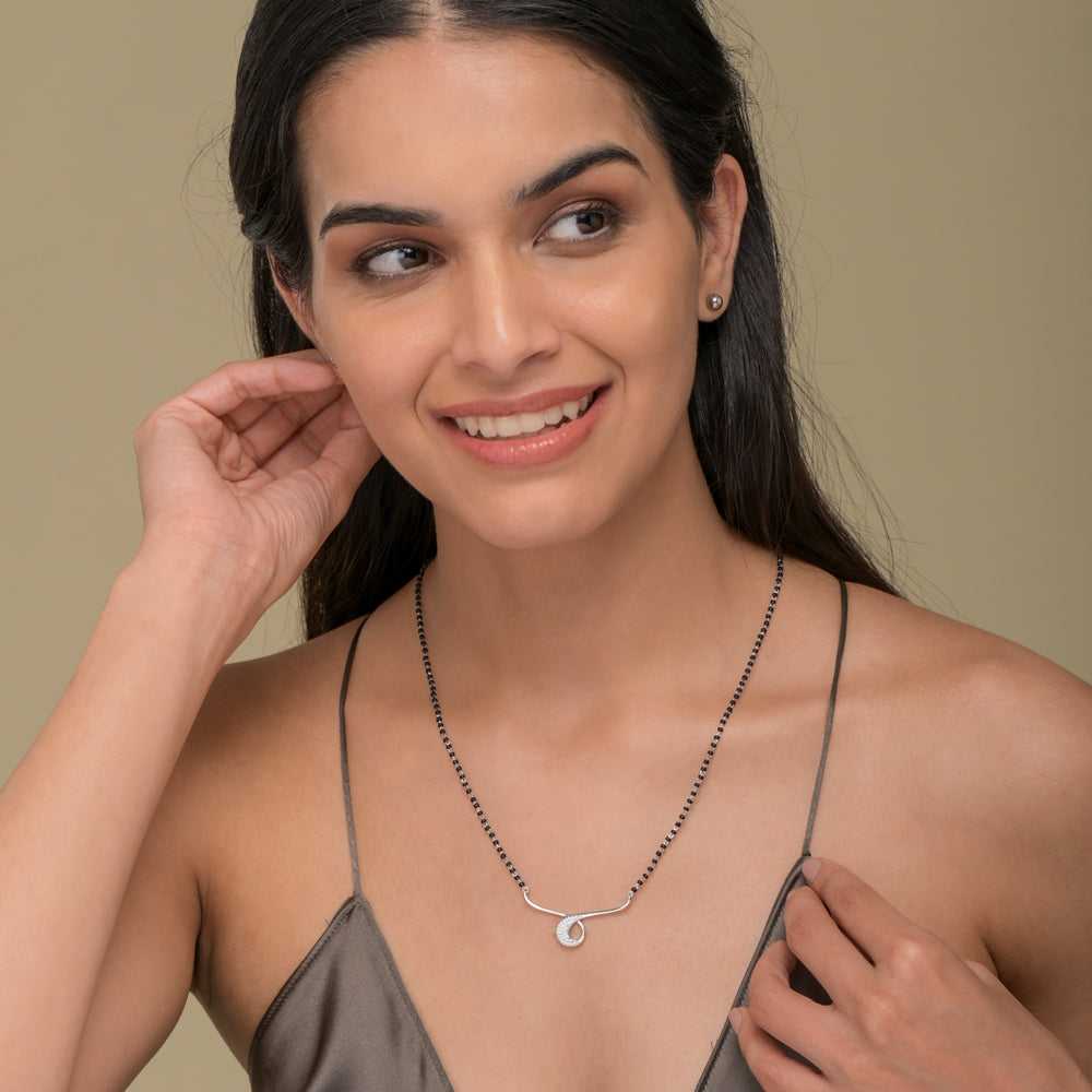Radiant Harmony Silver Mangalsutra