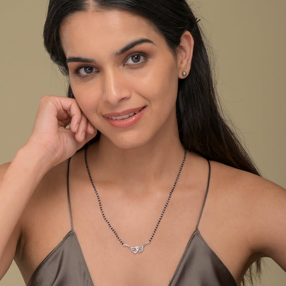 LoveBond Silver Mangalsutra