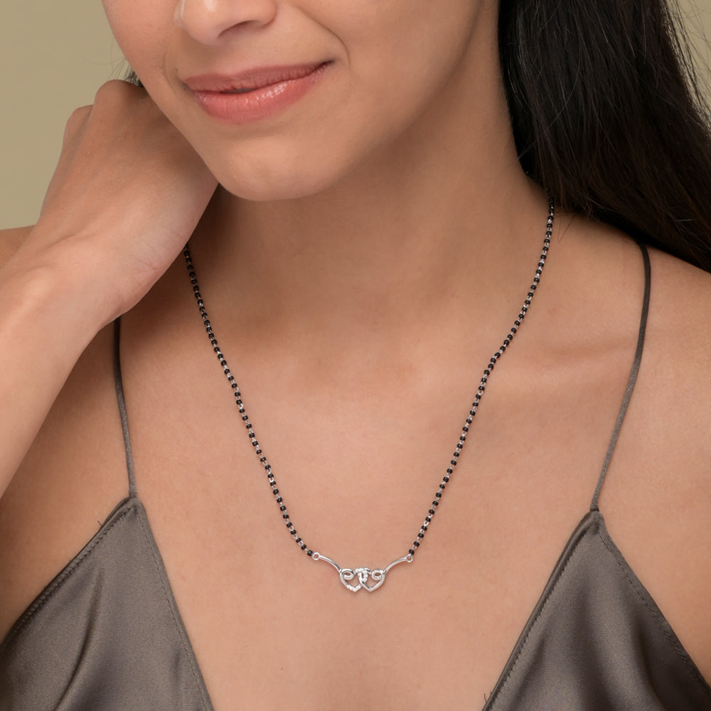 LoveBond Silver Mangalsutra