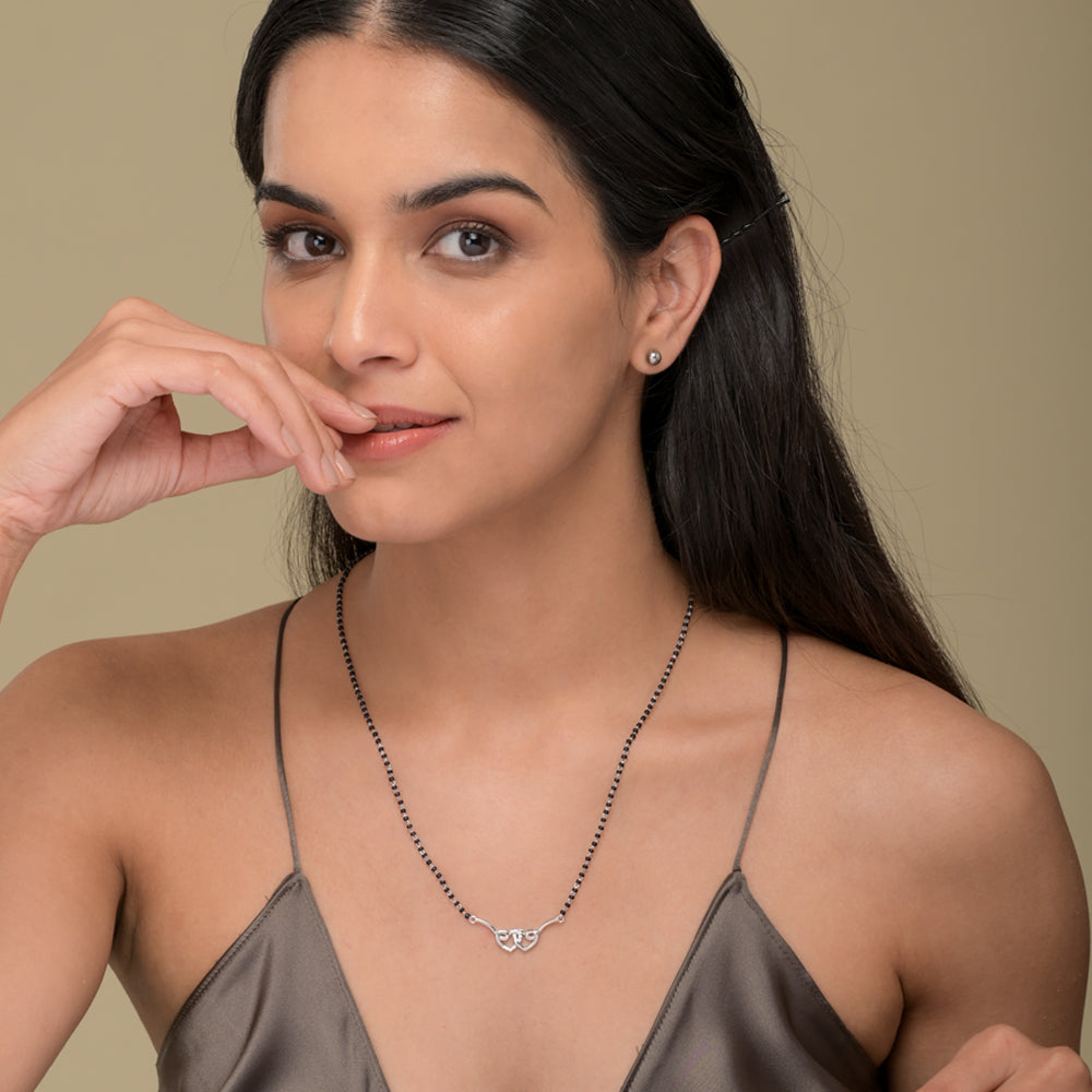 LoveBond Silver Mangalsutra