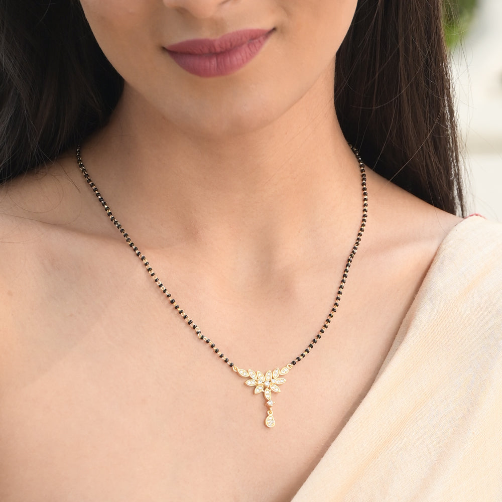 Floral Whispers Mangalsutra | 18K Gold Vermeil