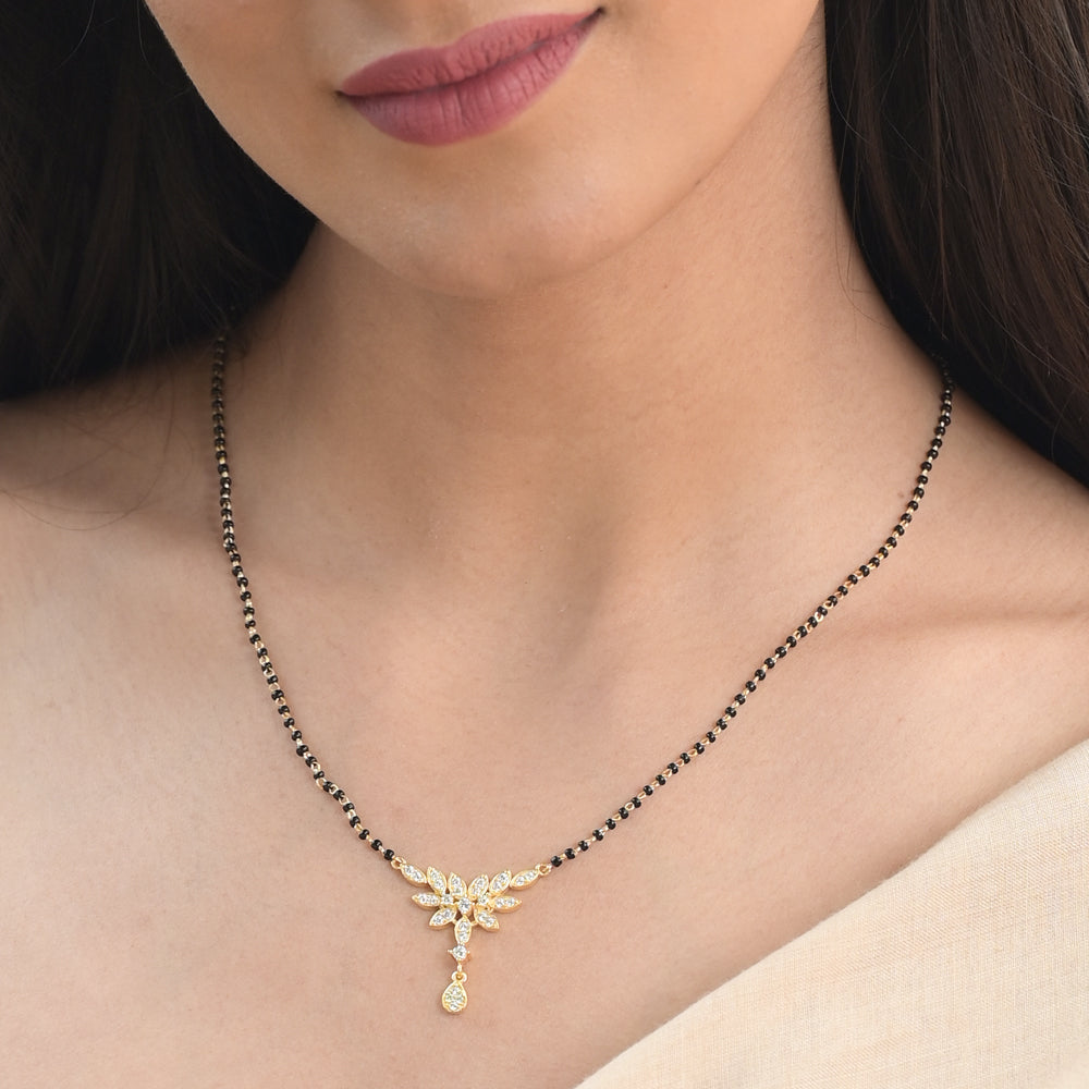 Floral Whispers Mangalsutra | 18K Gold Vermeil