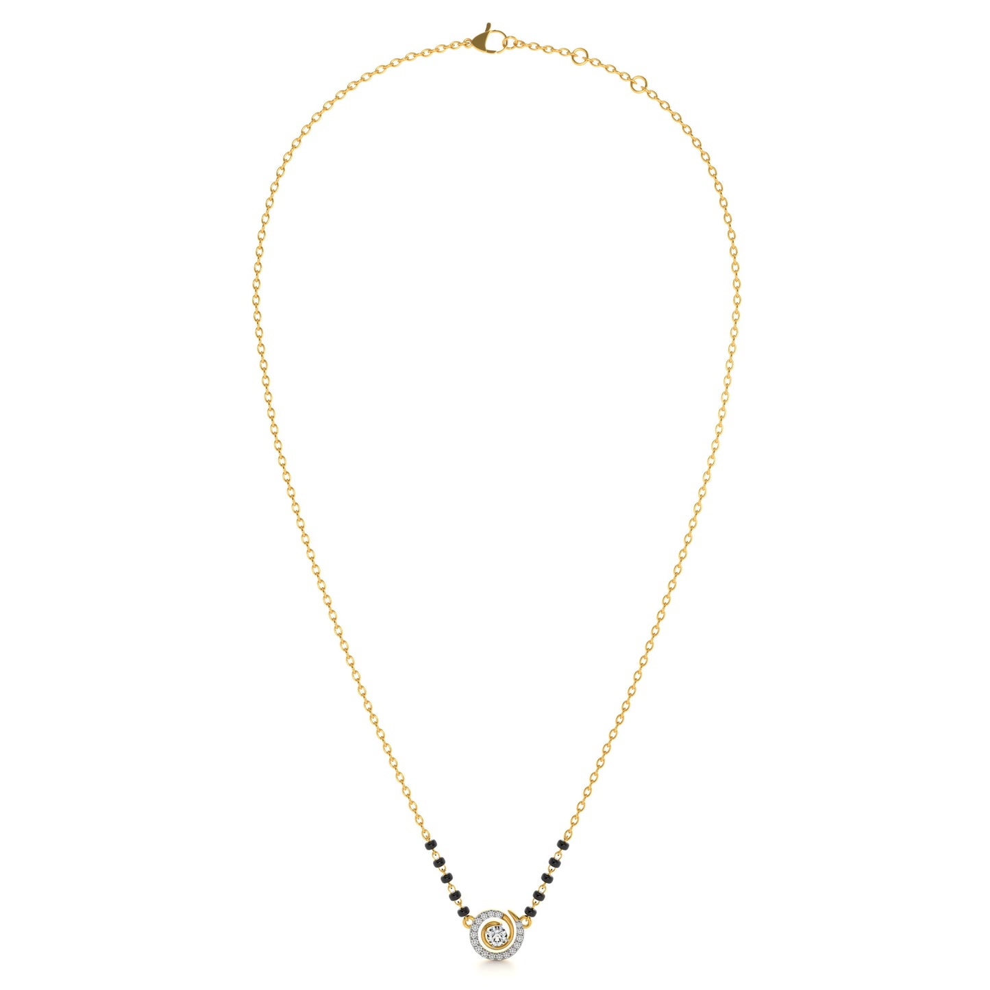 Circle of Love 9KT Gold Lab Grown Diamond Mangalsutra