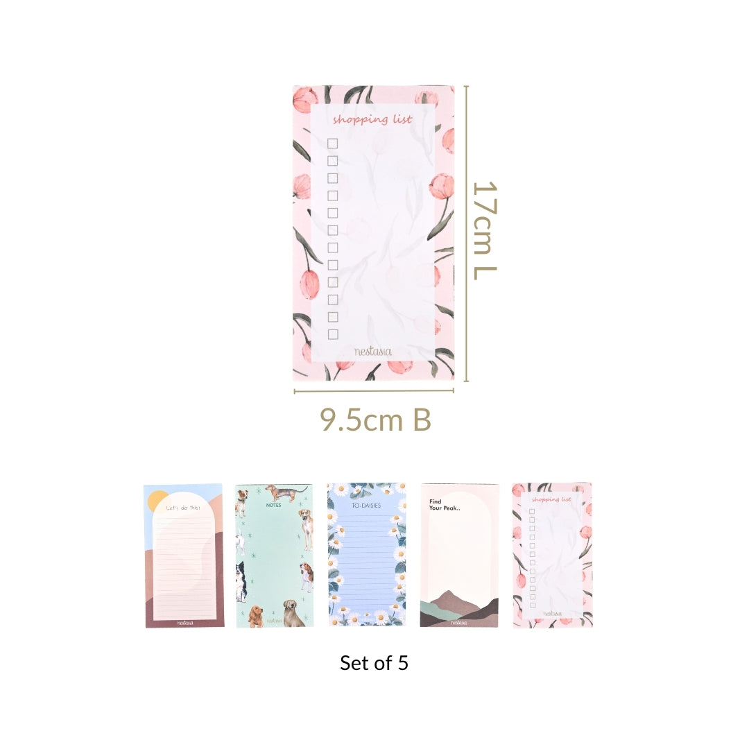 MemoMate Notepads With Tear Off Sheets Set Of 5