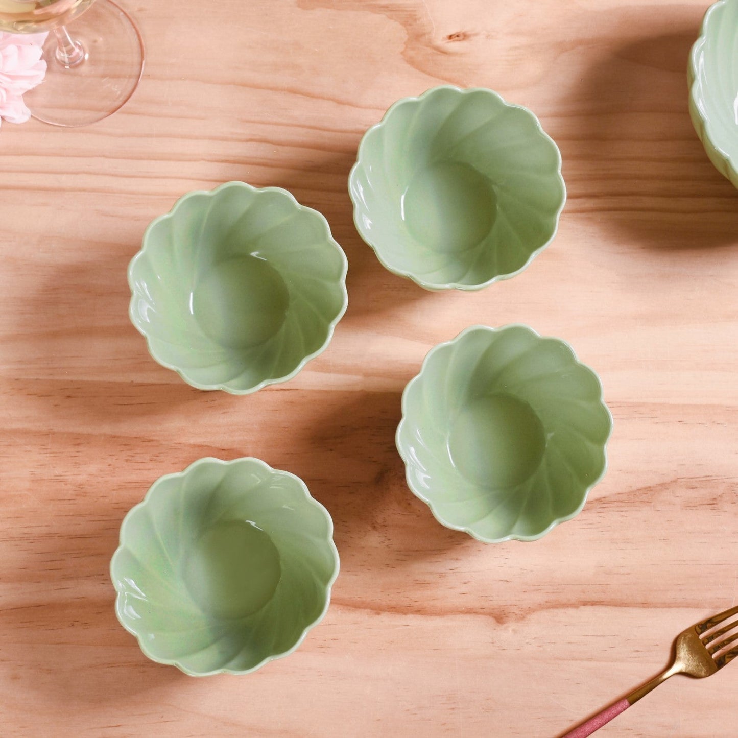 Lao Luxury Ceramic Side Bowls Set Of 4 300ml