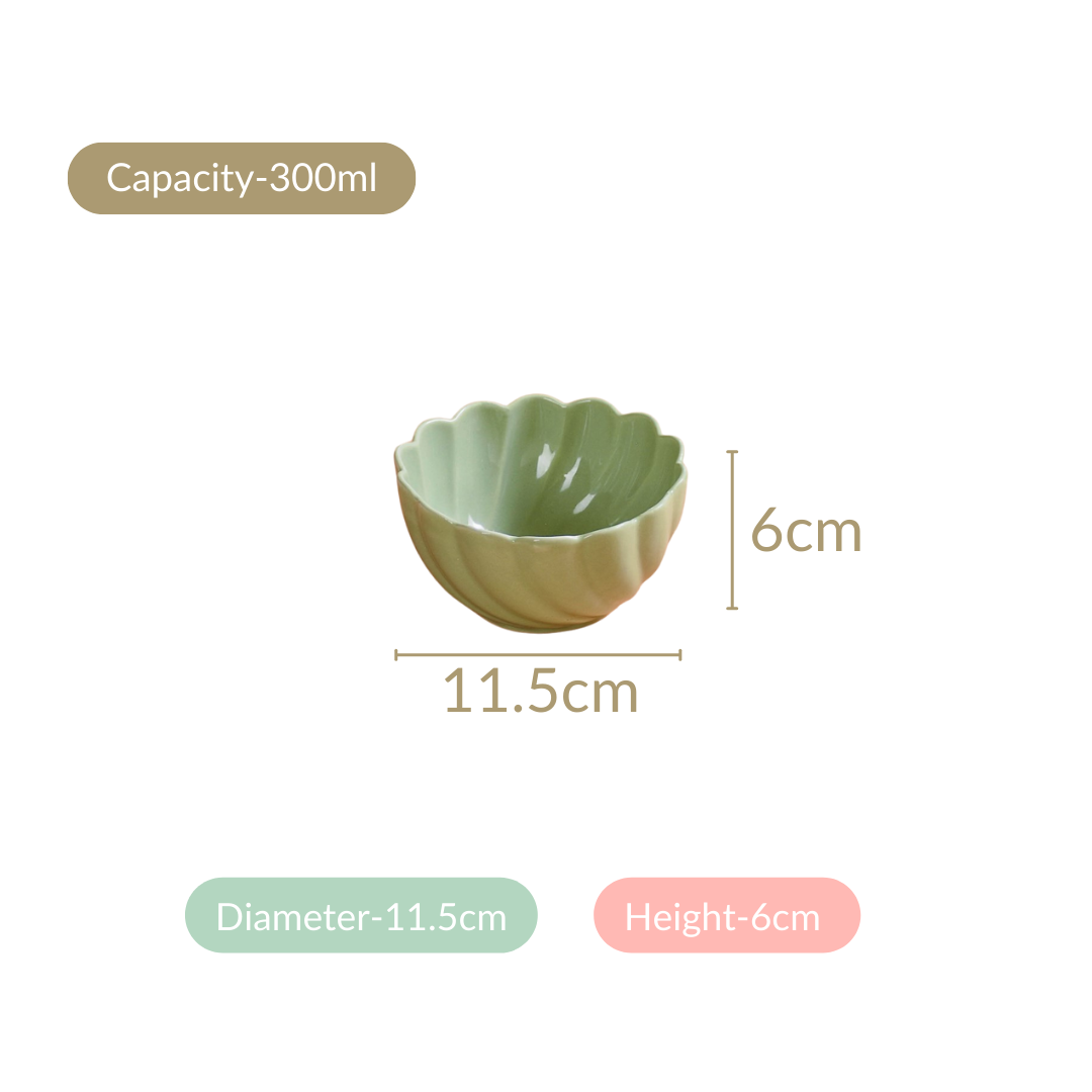Lao Luxury Ceramic Side Bowls Set Of 4 300ml