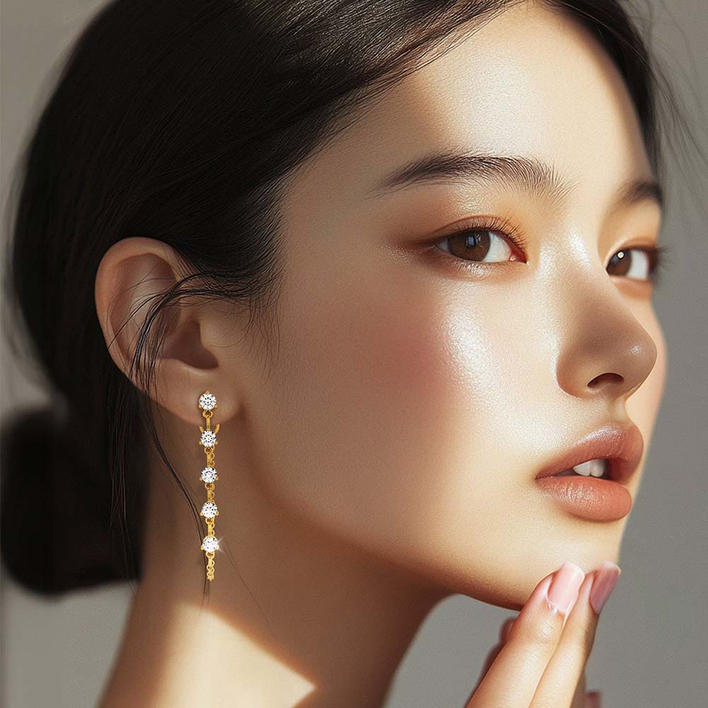 Twinkling Teardrops Drop Earrings
