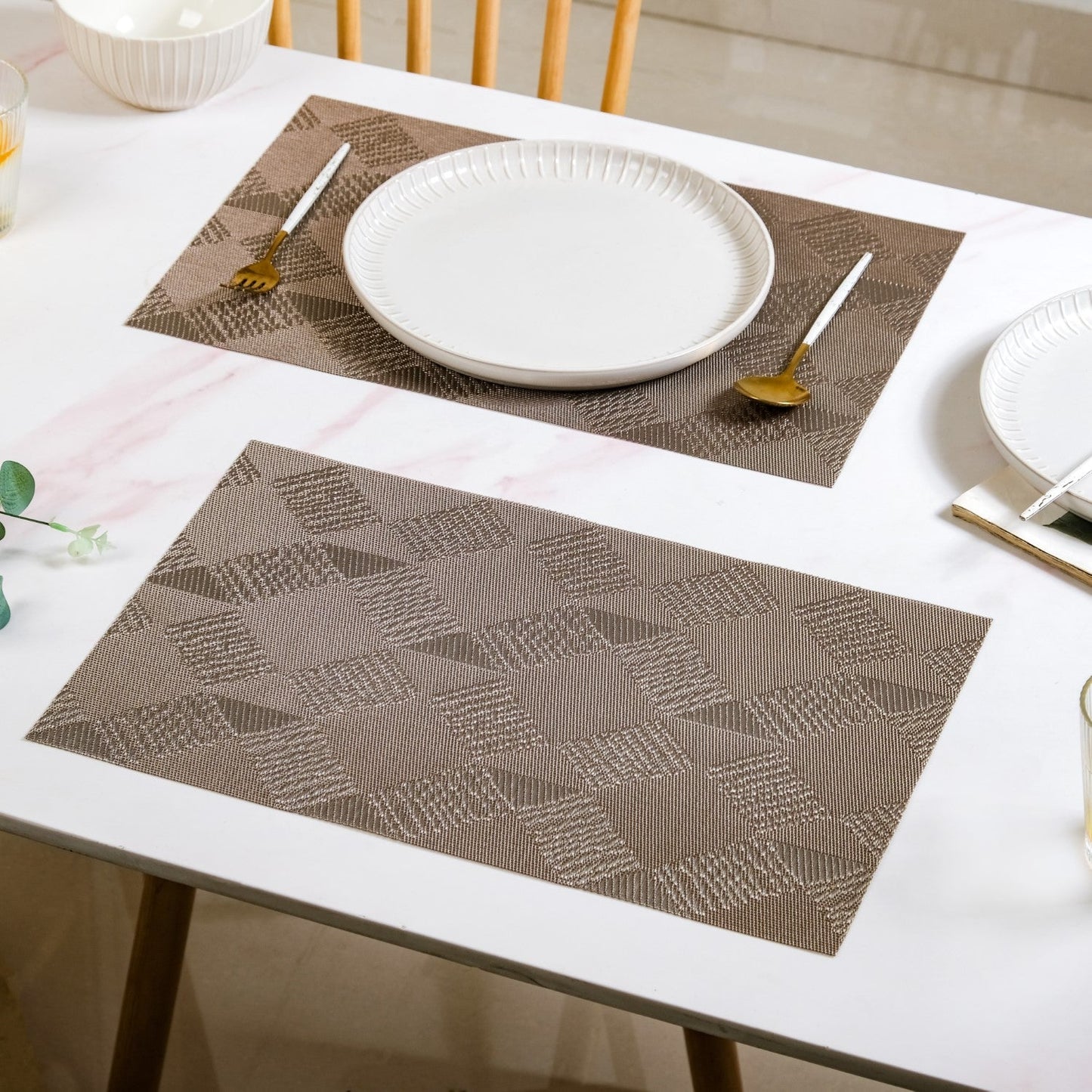 Modern Mosaic Shiny Placemat Set Of 6