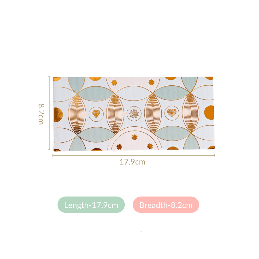 Set Of 12 Light Blue Premium Paper Envelope For Gifting Money