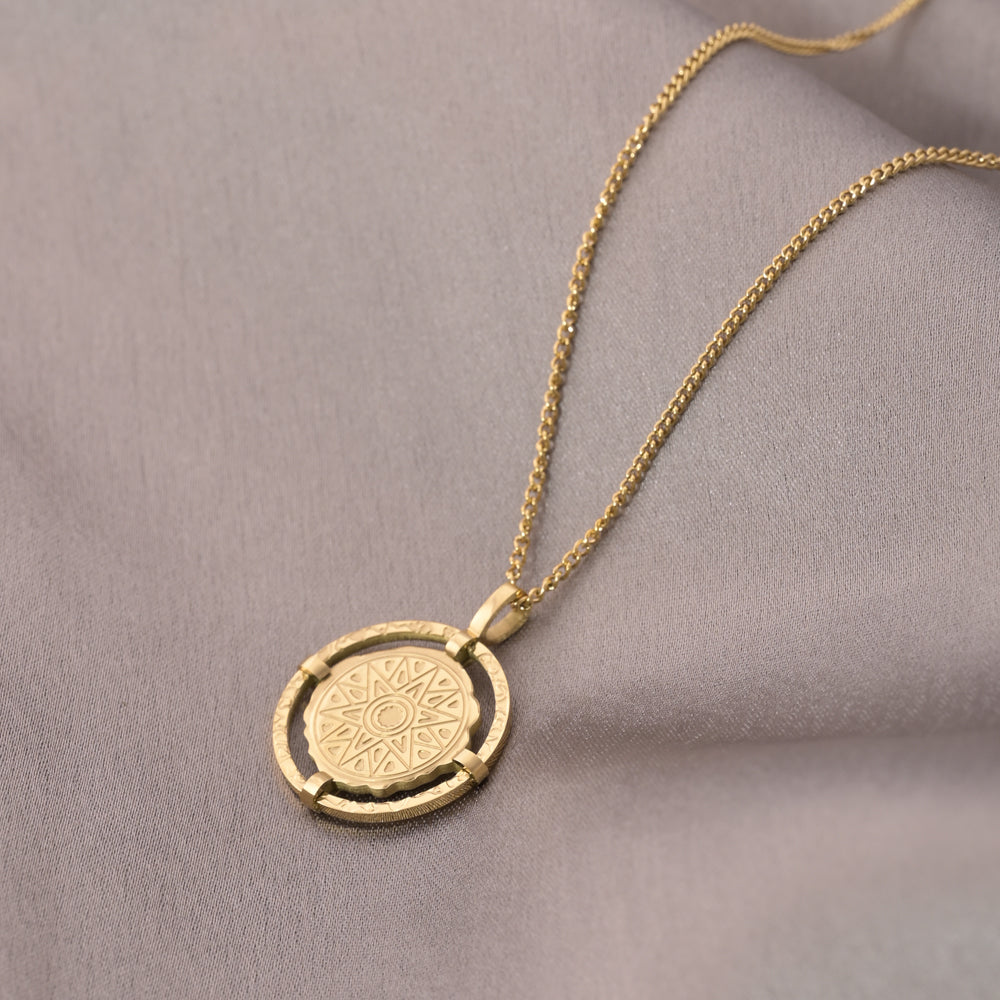 Stamp Disc Necklace