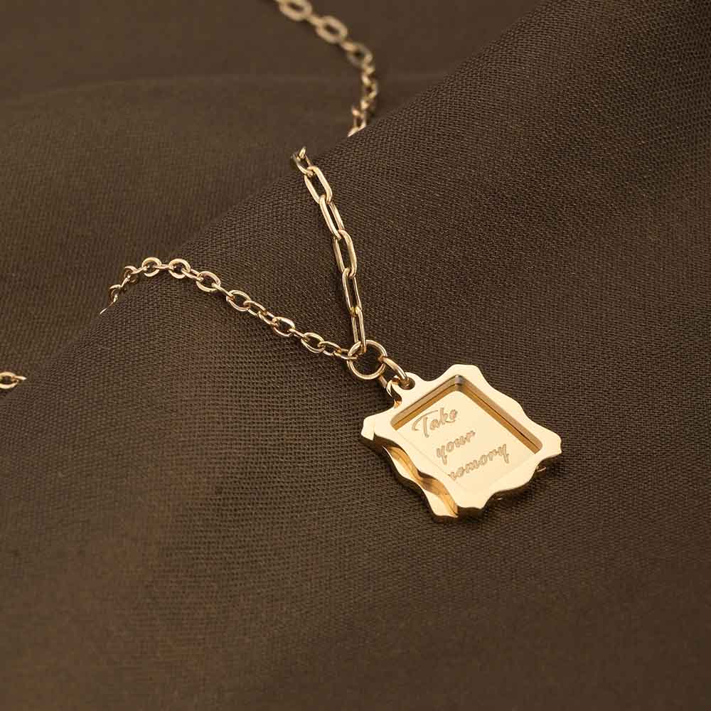 Frame Letter Necklace