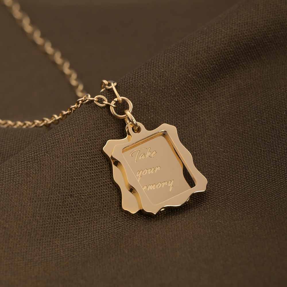 Frame Letter Necklace