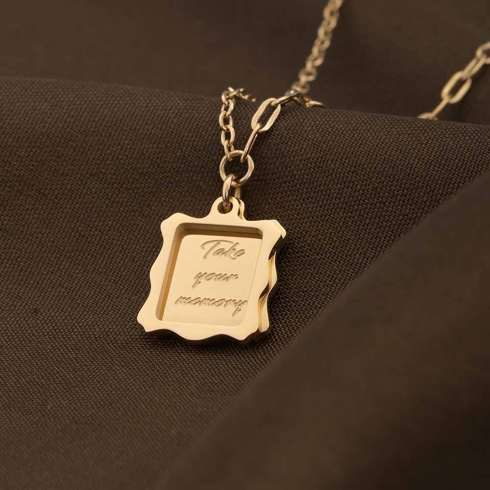 Frame Letter Necklace
