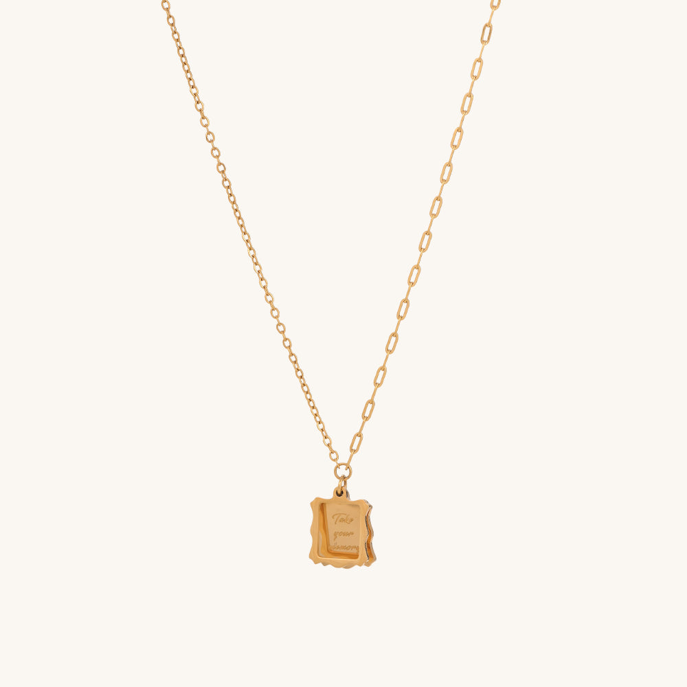 Frame Letter Necklace