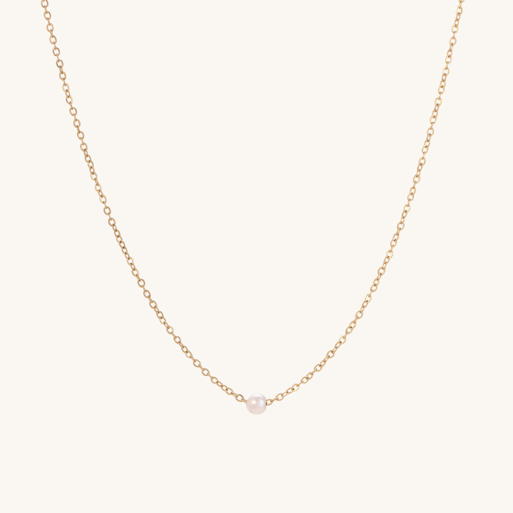 Minimalist Pearl Necklace