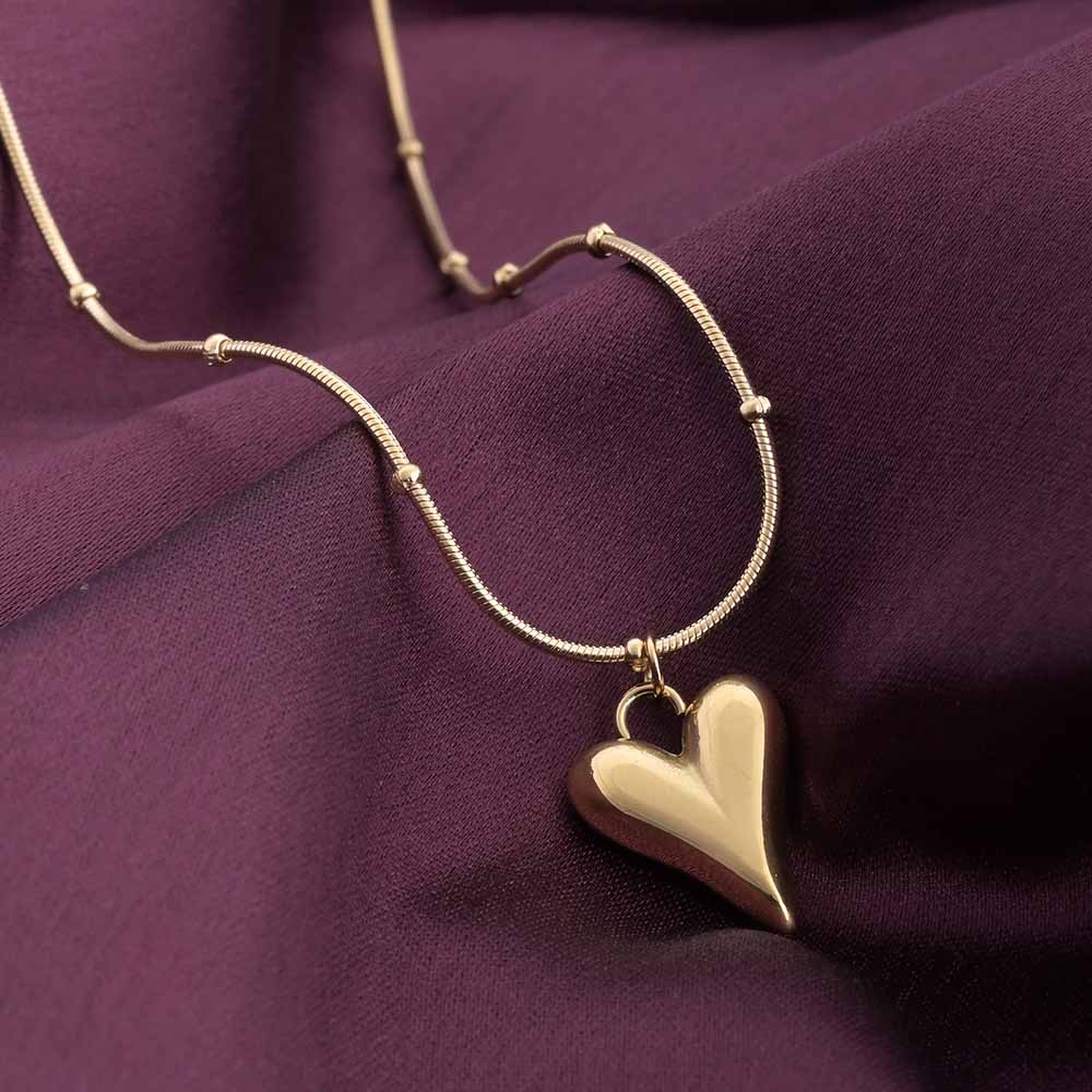 Heart Ball Chain Pendant