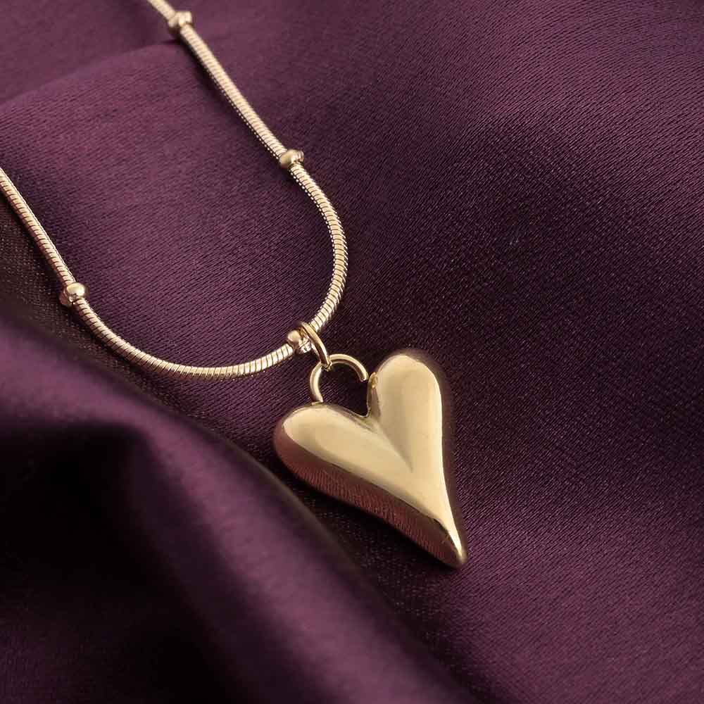 Heart Ball Chain Pendant