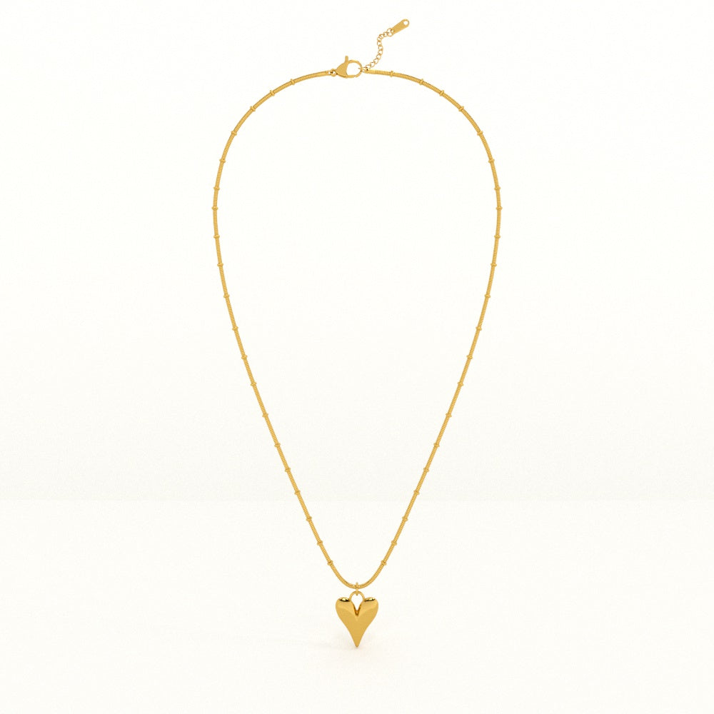 Heart Ball Chain Pendant