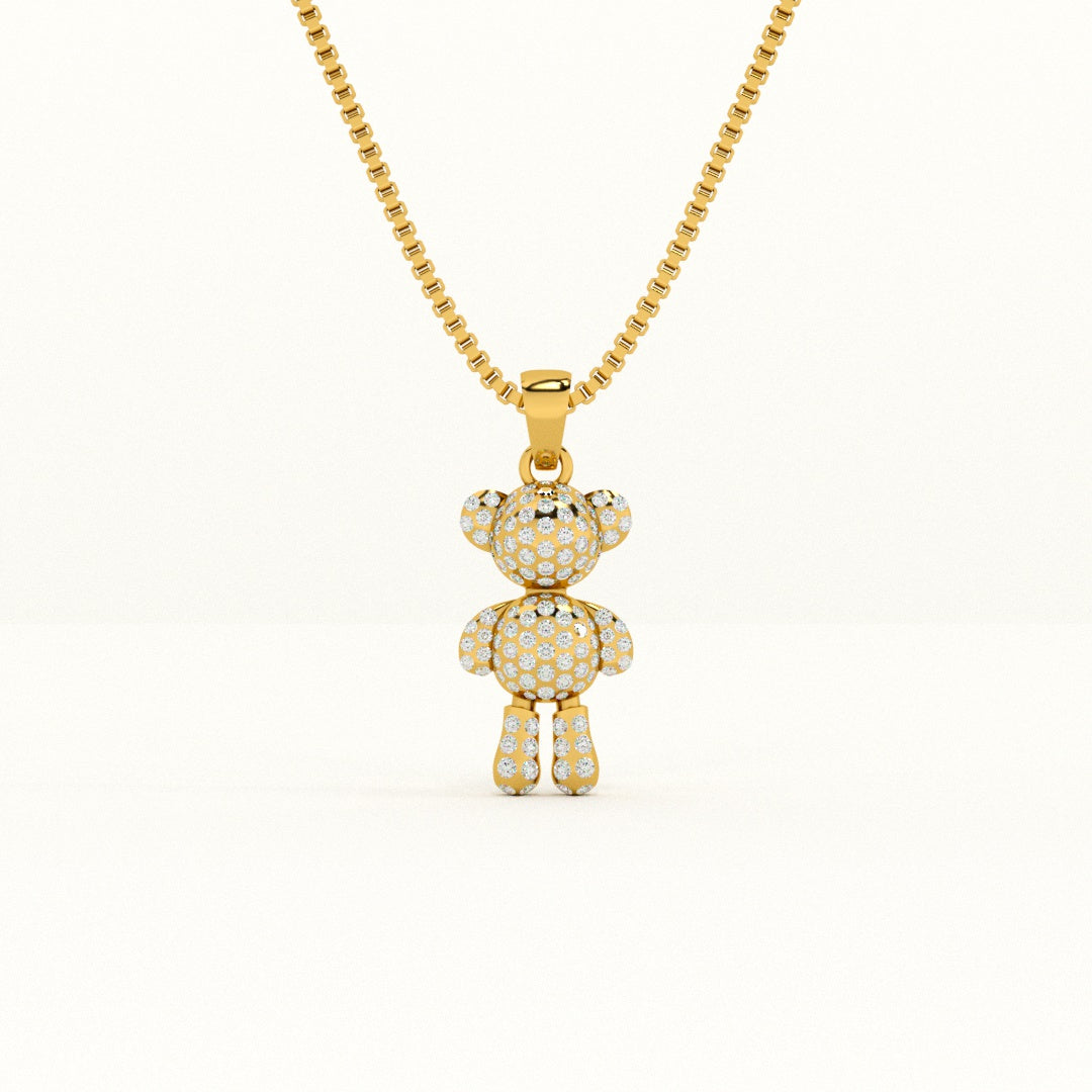 Teddy Solitaire Necklace