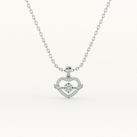 Love Locked Heart 925 Sterling Silver Necklace