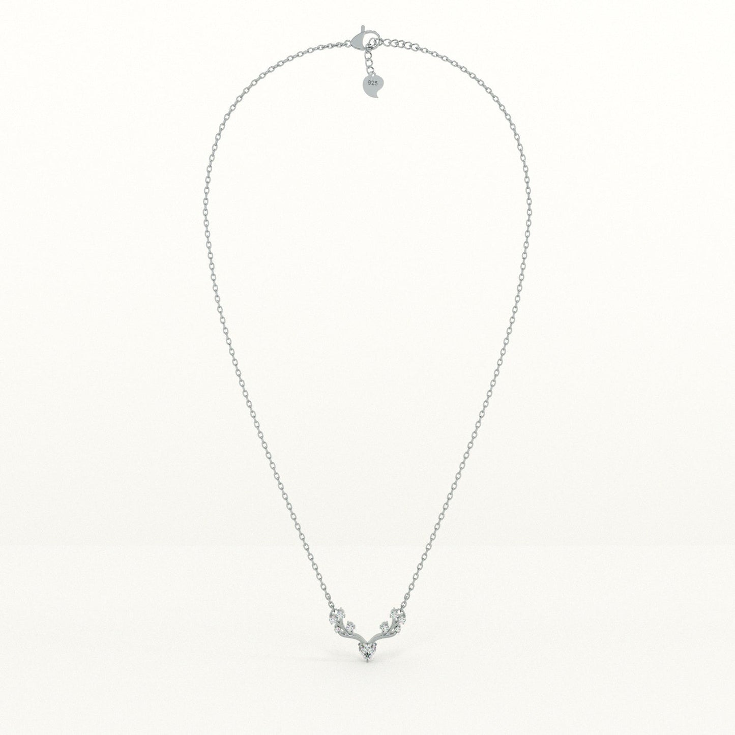 Crystal Wing 925 Sterling Silver Necklace