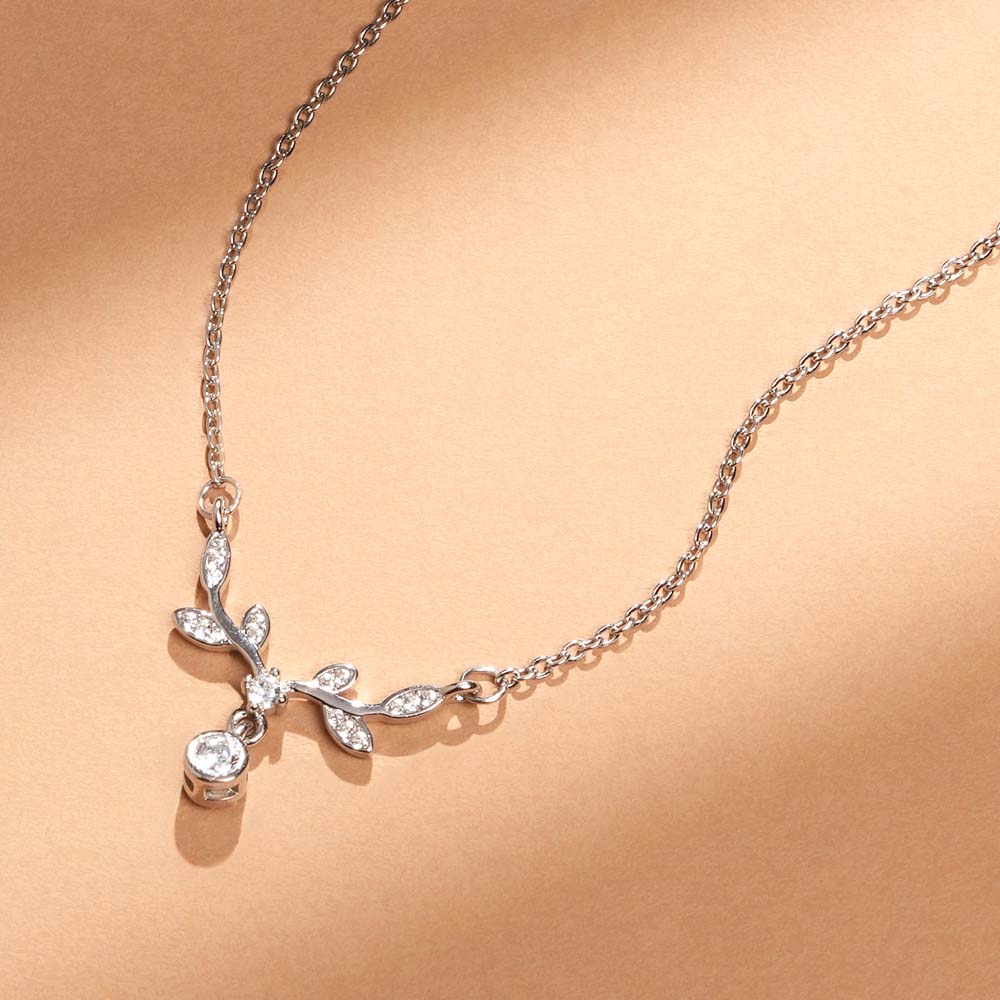 Twilight Bloom 925 Sterling Silver Necklace