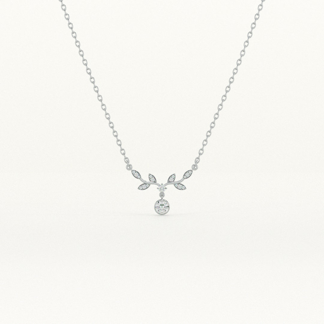 Twilight Bloom 925 Sterling Silver Necklace