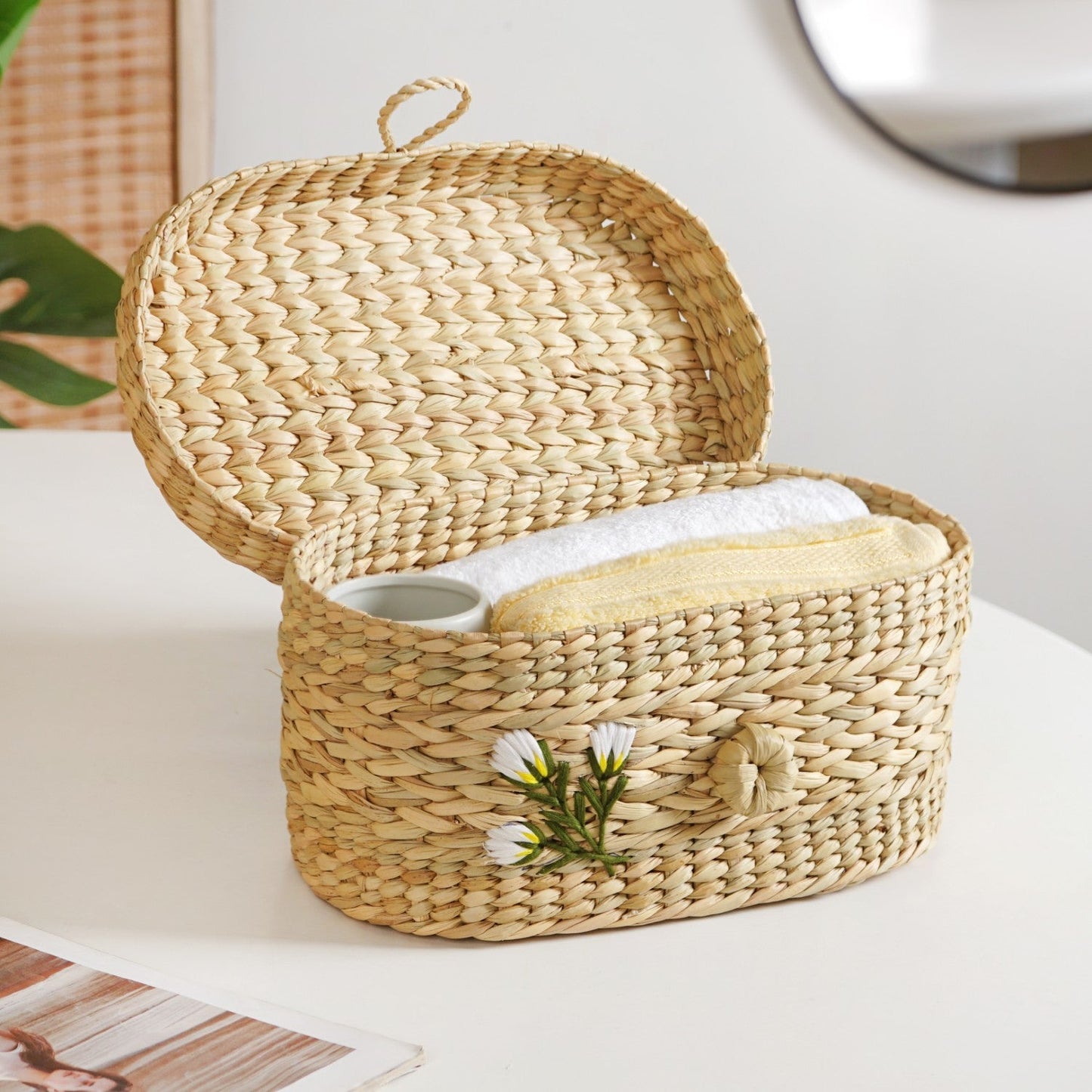 Kauna Grass Storage Basket – Eco-Friendly Handcrafted Organizer