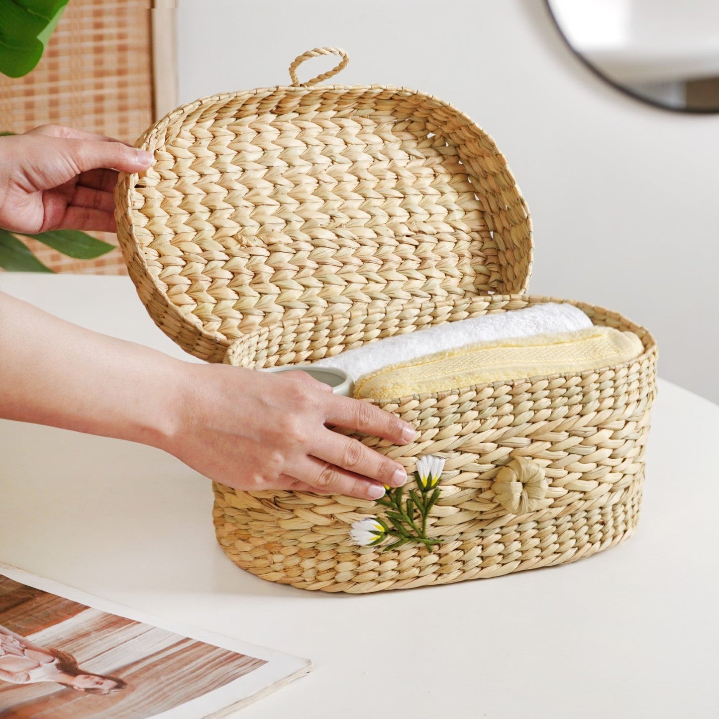Kauna Grass Storage Basket – Eco-Friendly Handcrafted Organizer