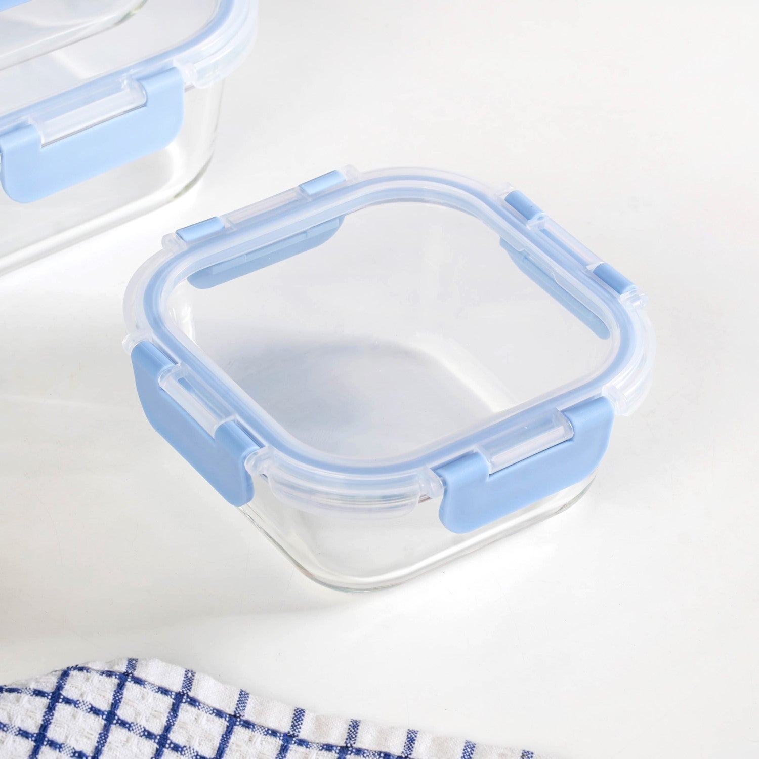 Nestro Airtight Food Storage Square Container Set Of 5 Blue