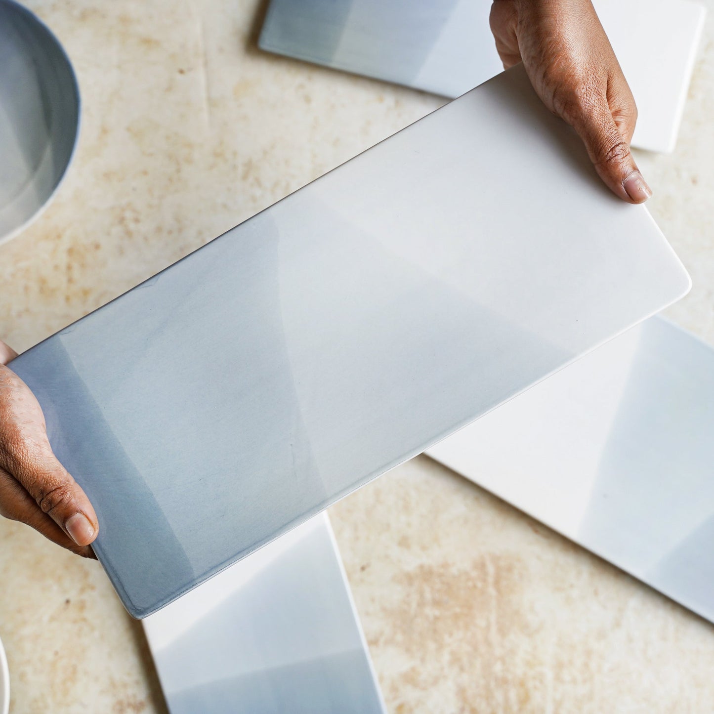 Ombre Tray Grey