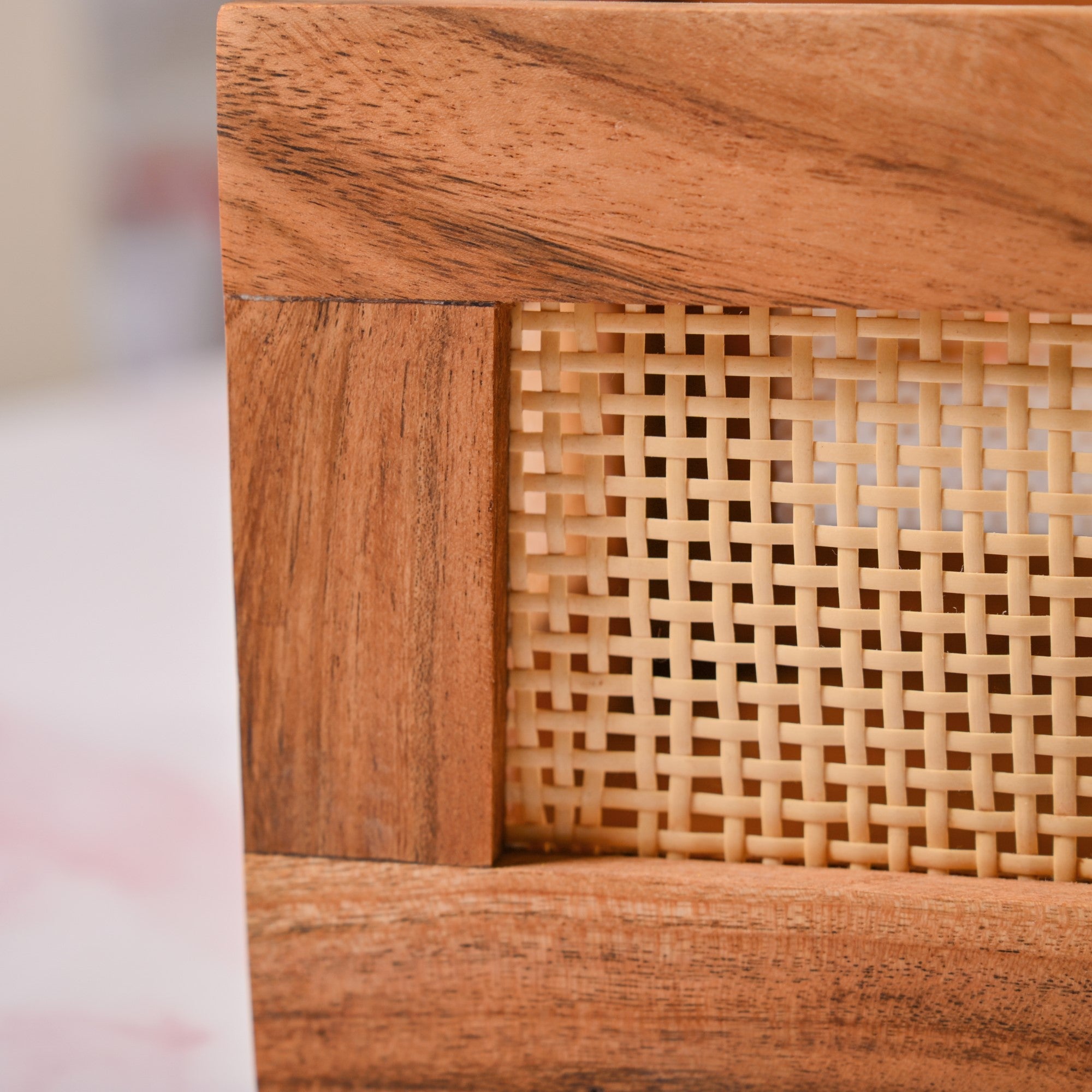 Organic Rattan Wooden Basket Crate