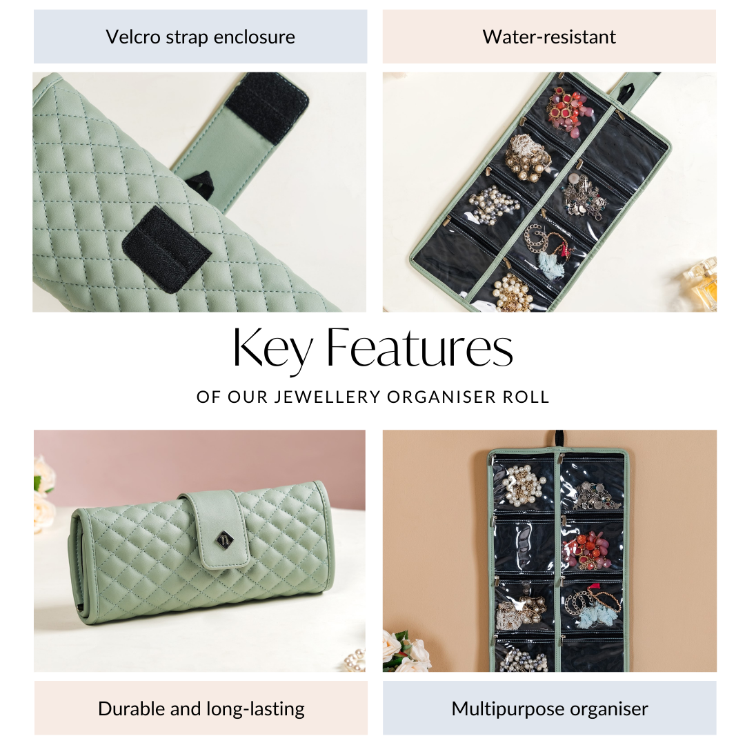 Portable Green Jewellery Organizer