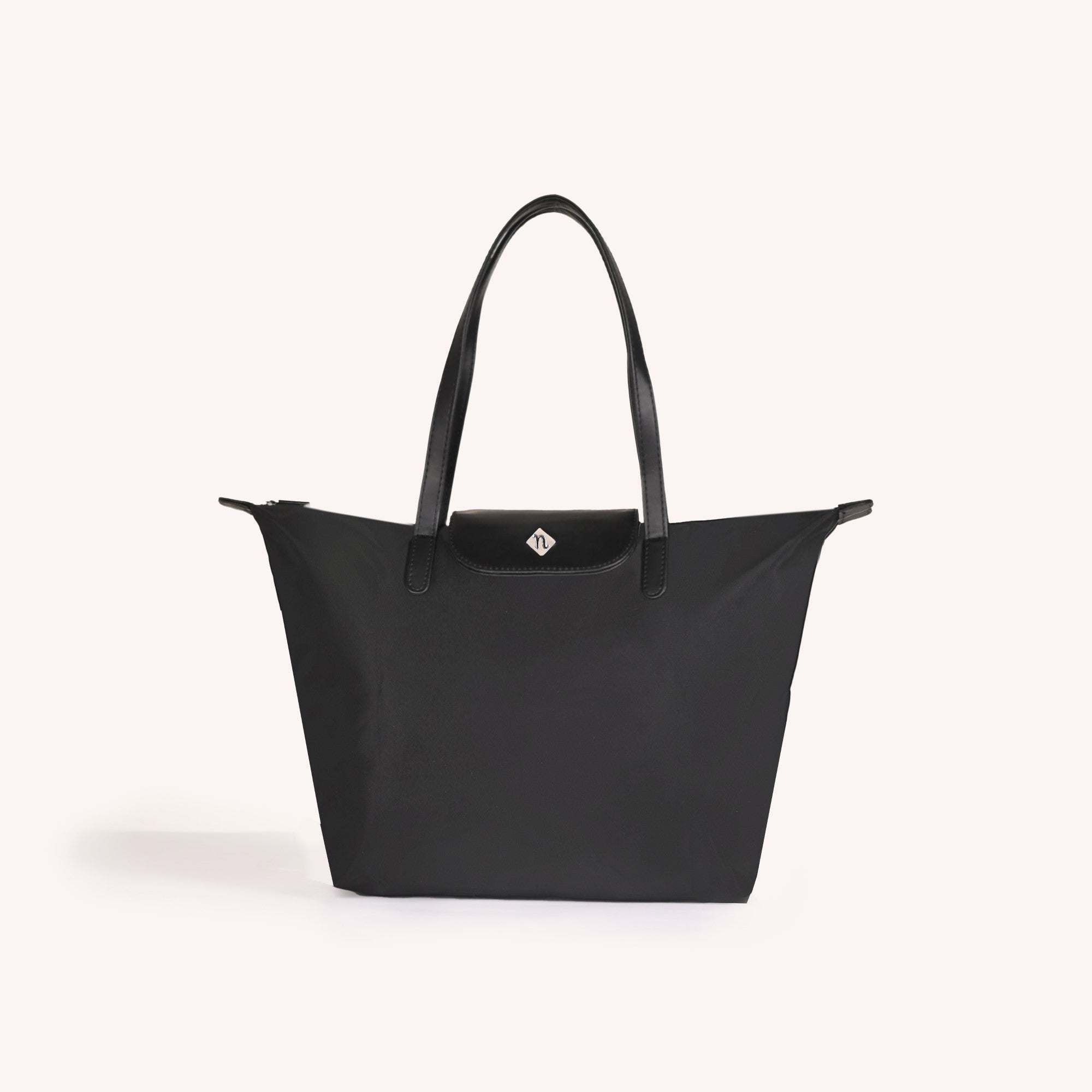 Origami Sleek Black Tote Bag For Women