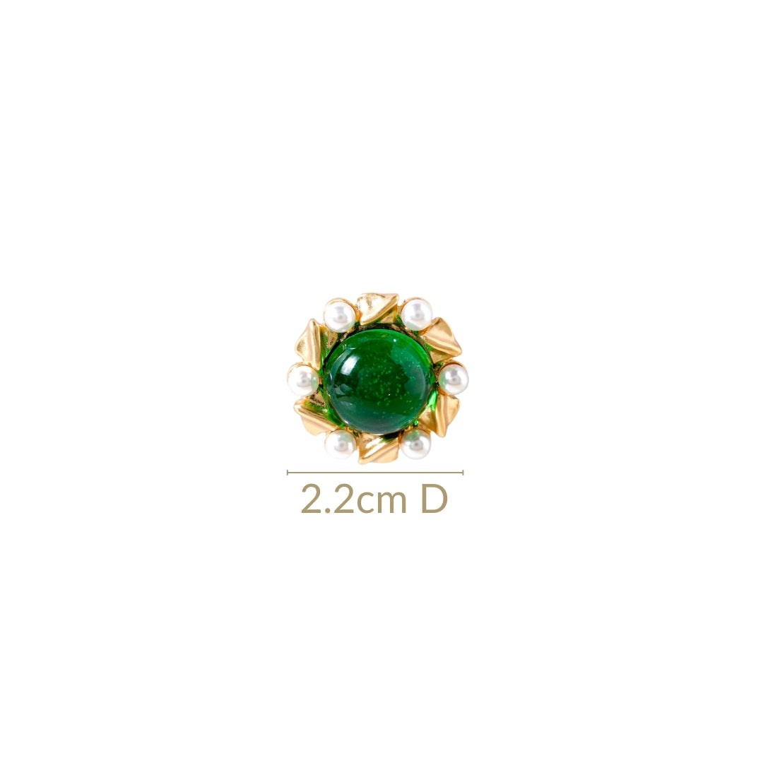 Ornate Pearl Statement Studs