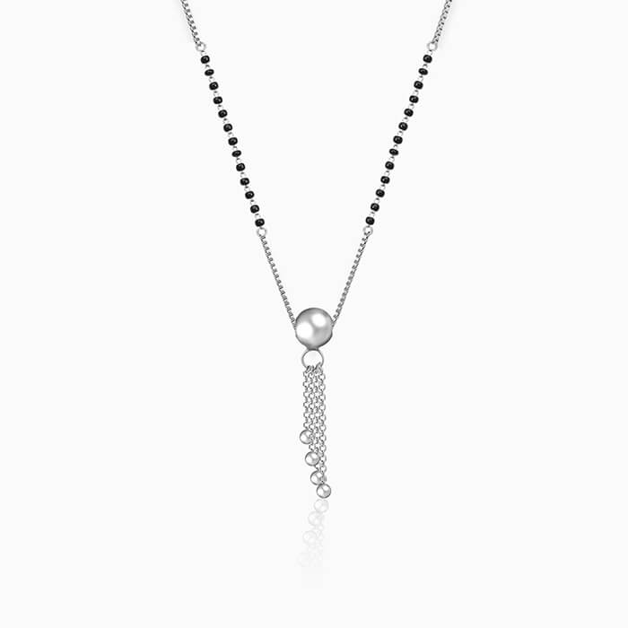 Oxidised Silver Immense Love Mangalsutra