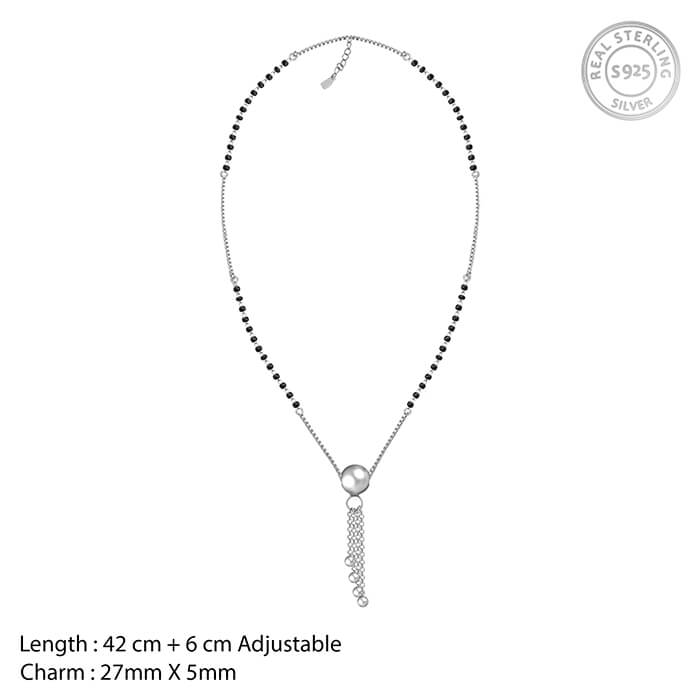 Oxidised Silver Immense Love Mangalsutra