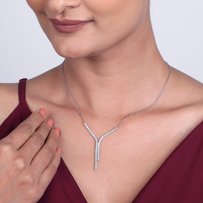 Silver Collide Necklace