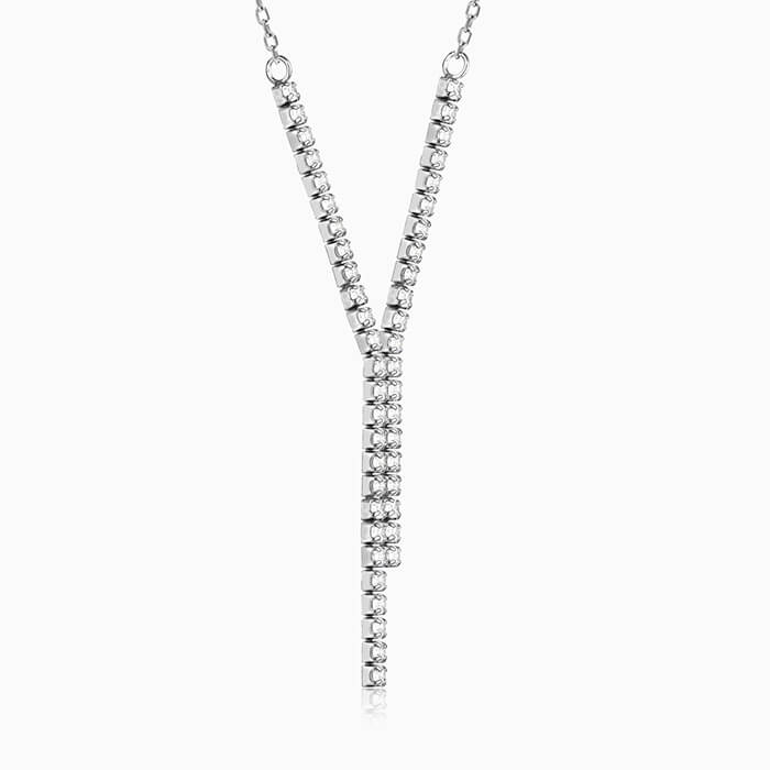 Silver Collide Necklace