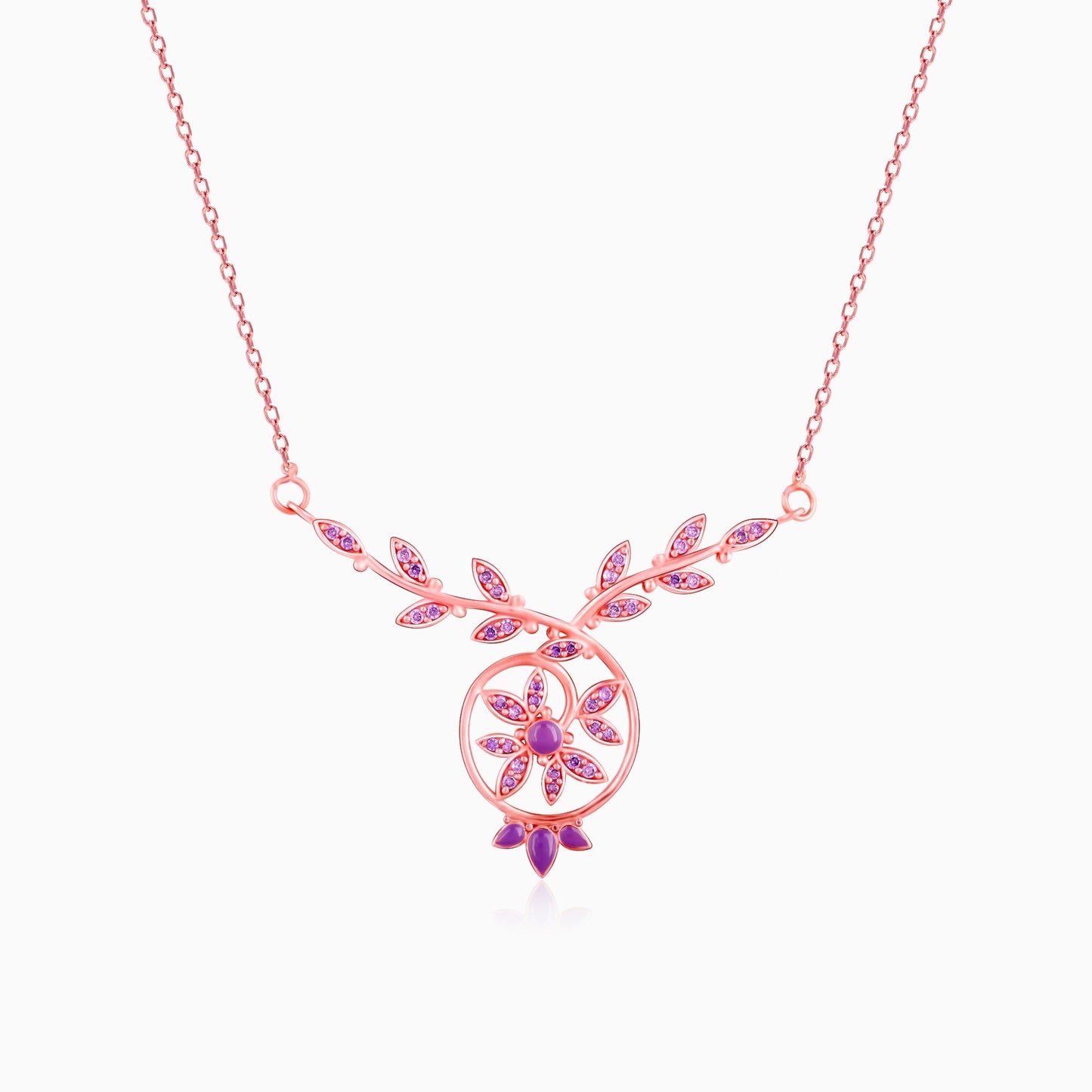 Rose Gold French Beauty Necklace