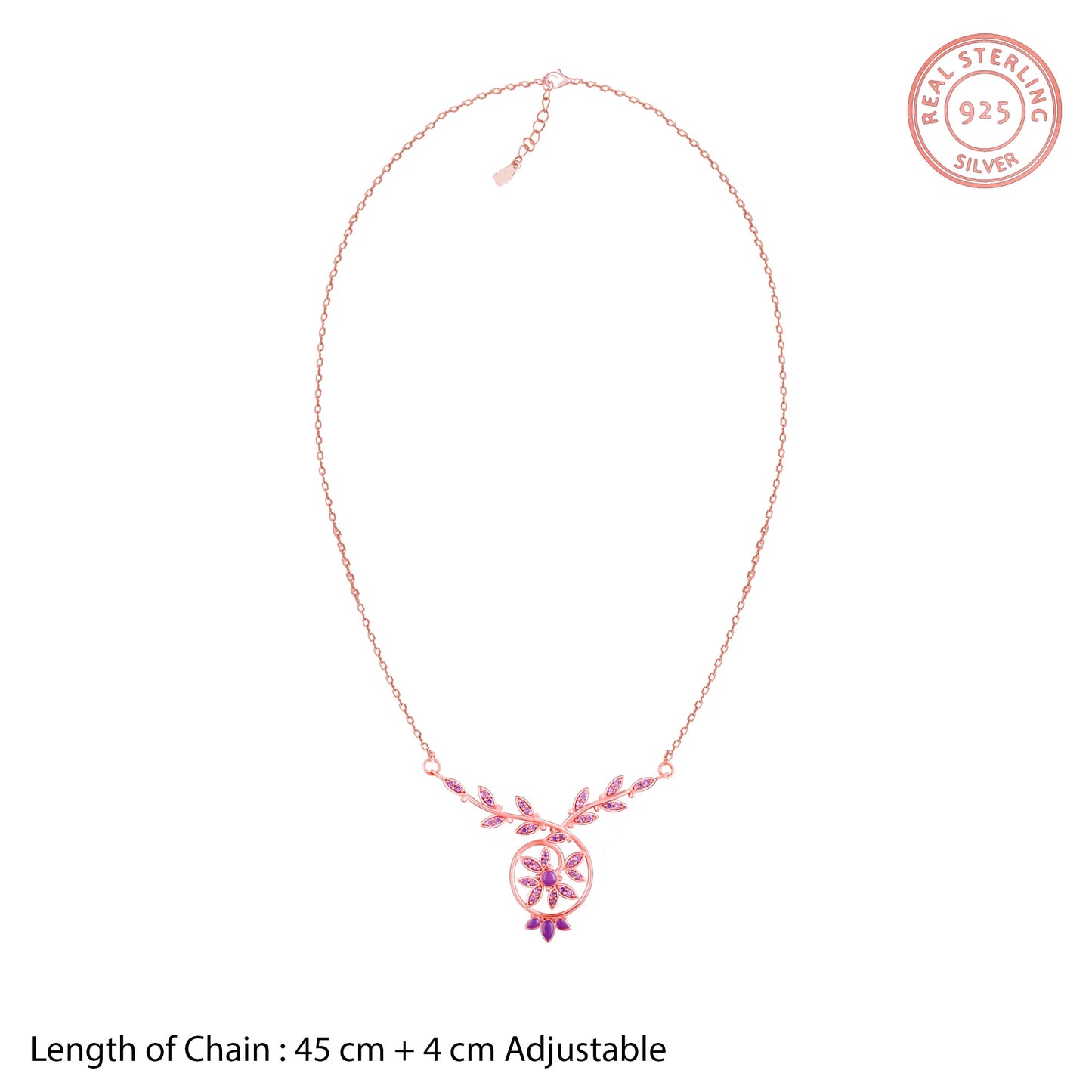 Rose Gold French Beauty Necklace