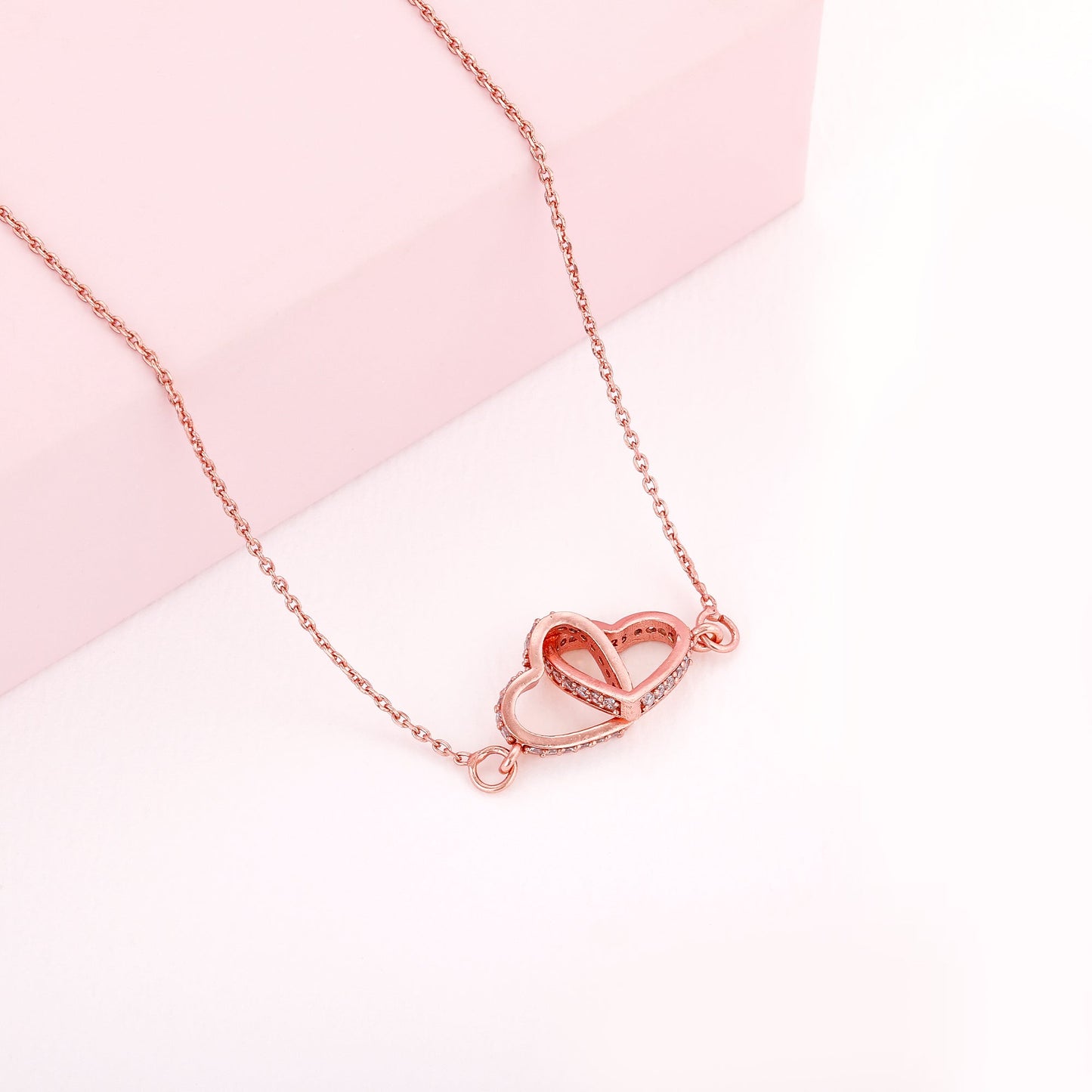 Rose Gold Locked-In-Love Necklace